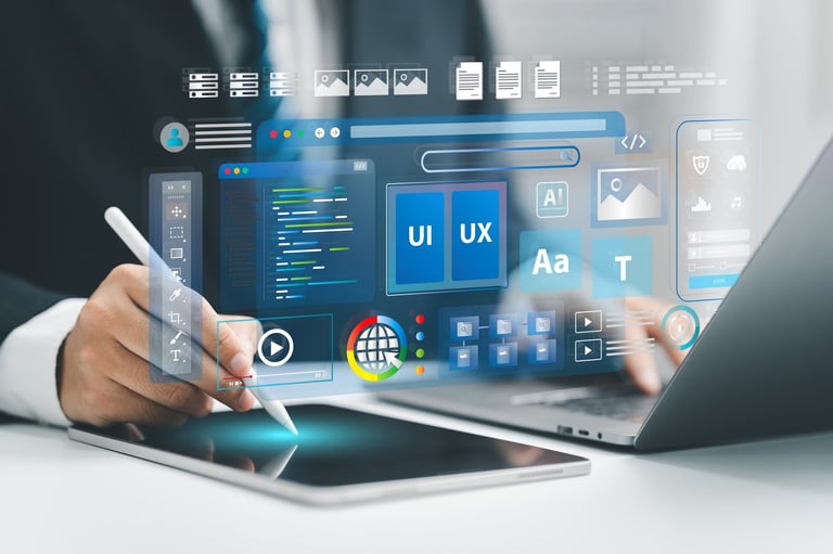 Web development concept