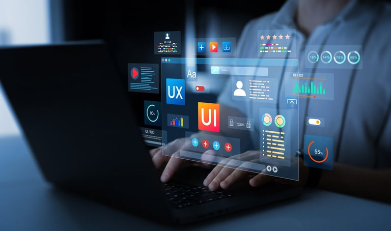 Holographic UI-UX design